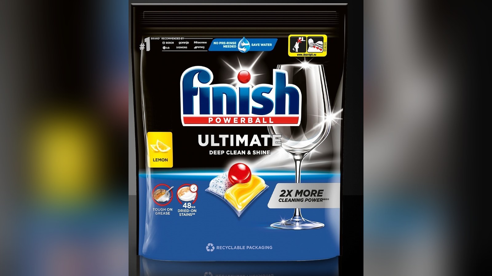 FINISH Ultimate All in 1 Lemon Sparkle 100 ks