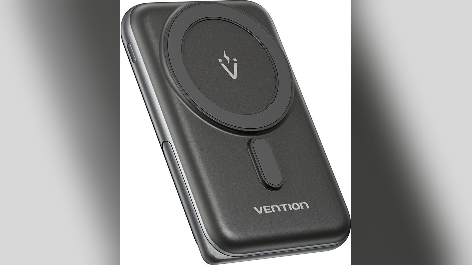 Vention 10 000 mAh Magnetic Wireless Power Bank (USB-C + Wireless) 20 W Black