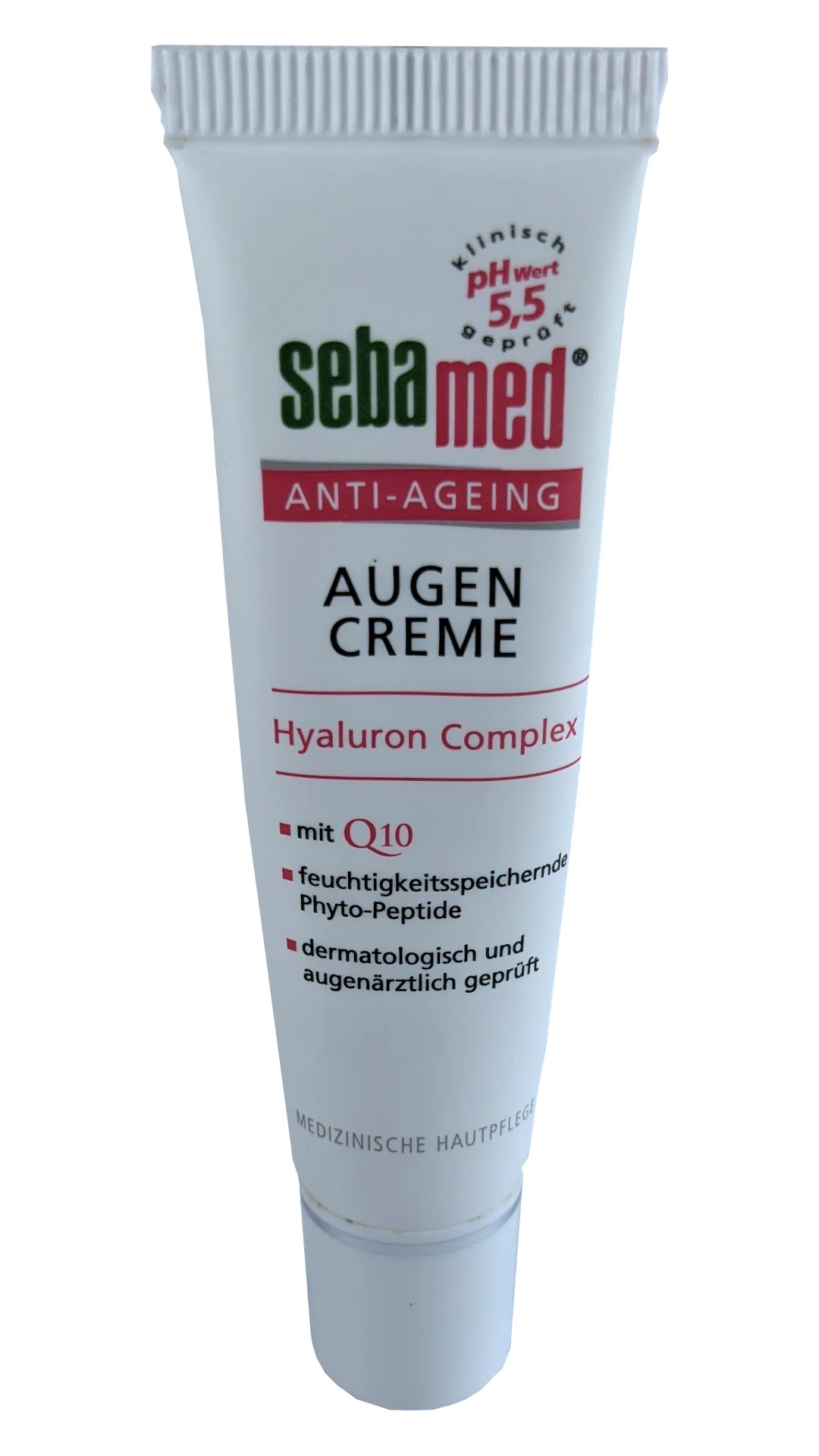 Tuba očného krému Sebamed Anti-Ageing s označením pH 5,5