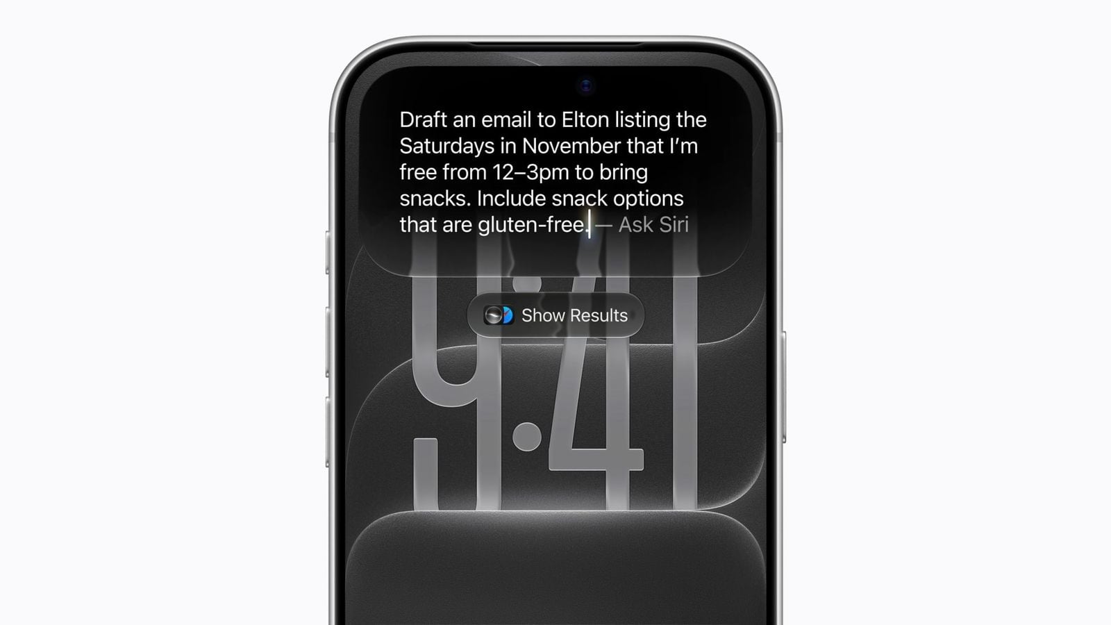 Používateľ využíva funkciu Písanie so Siri na iPhone 18 Pro