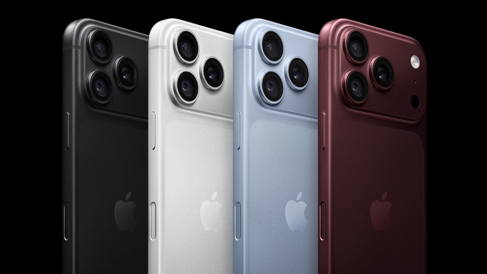 iPhone 18 Pro v čiernej, striebornej, ľadovo modrej a bordovej farbe