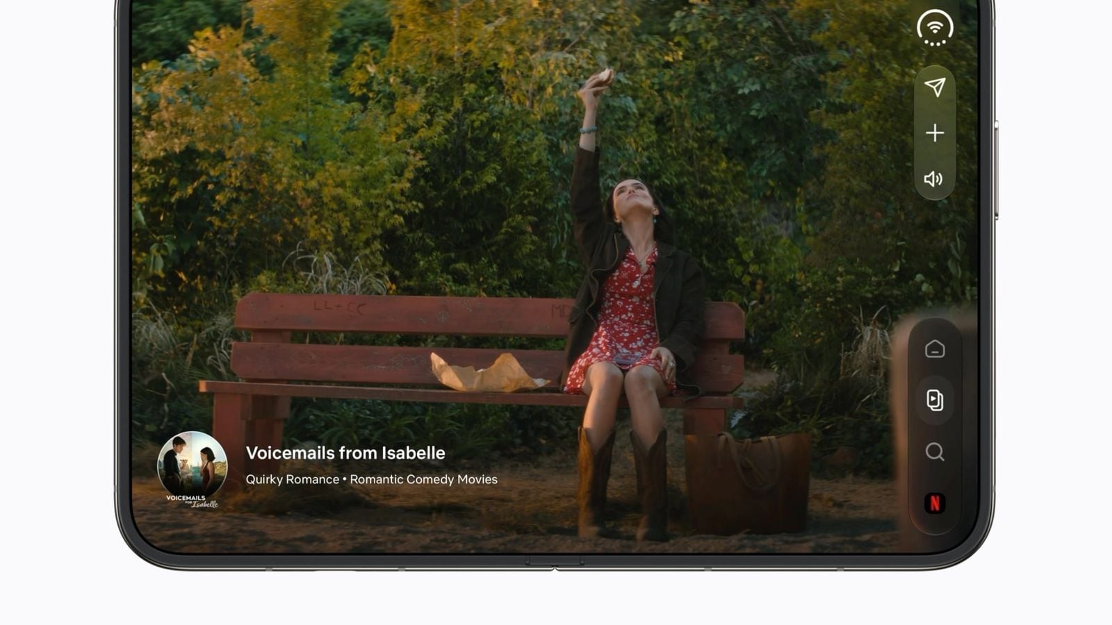 Rozhranie aplikácie Netflix na iPhone Duo