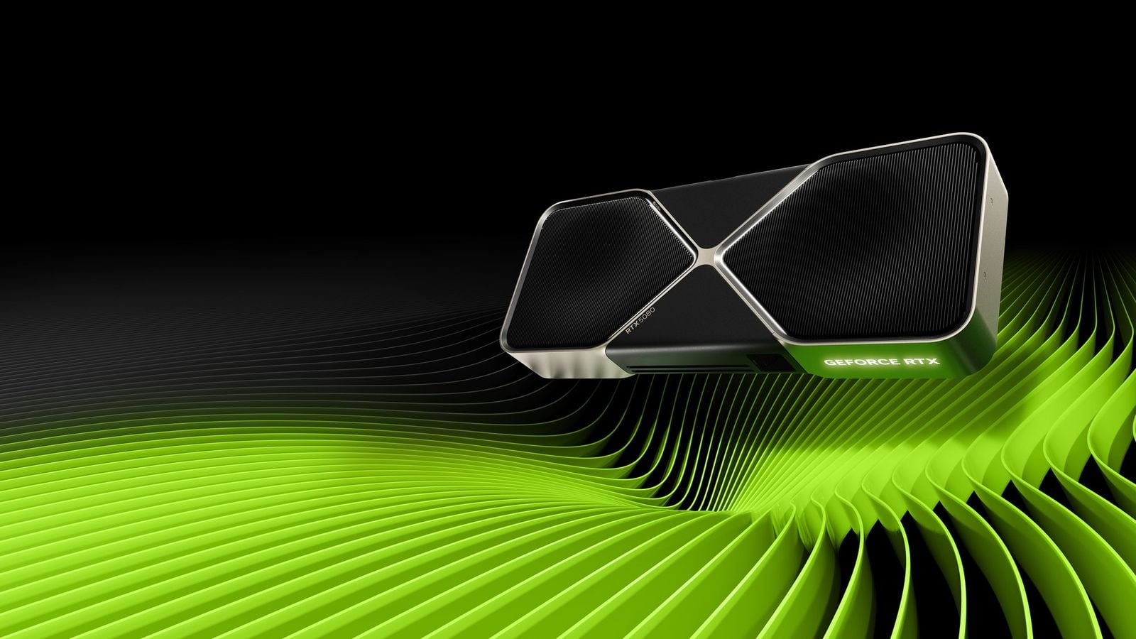 Grafická karta GeForce RTX 5080, oficiálna produktová fotka