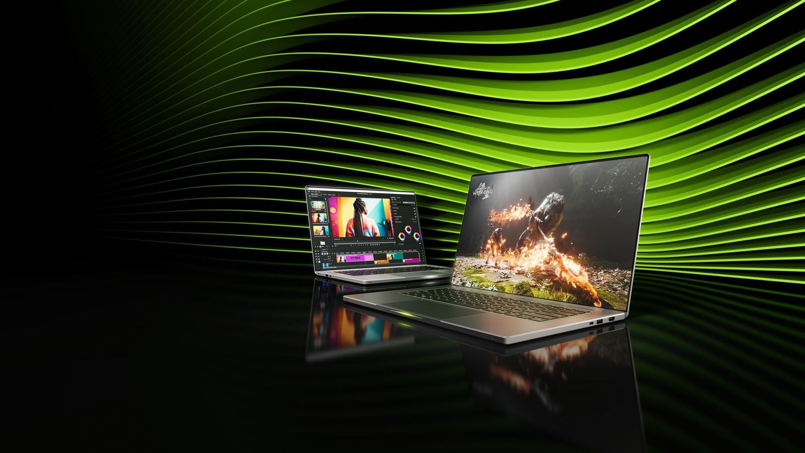 Herné notebooky s GeForce RTX 50, oficiálna fotka