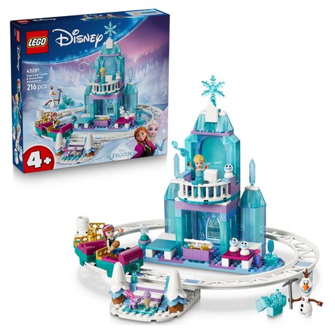 LEGO Disney Princess Elsin ľadový palác a jazda na snehu 43281