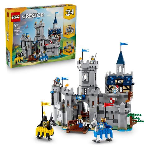 LEGO Creator 3 v 1 Stredoveký hrad a rytieri na koňoch 31168