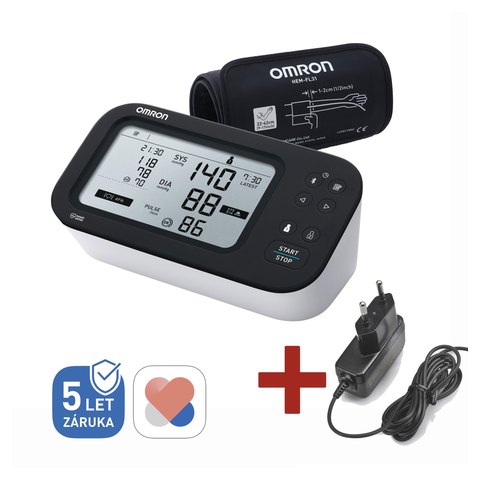 Omron M7 Intelli IT AFib so sieťovým zdrojom