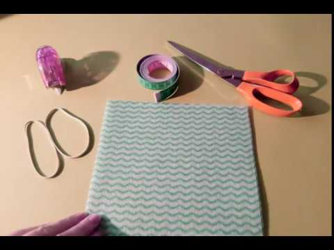 Výroba rúška 3 - detské rúško bez použitia šijaceho stroja s vreckom na filter
