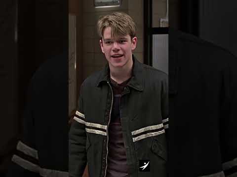 Matt Damon and Robin Williams in Good Will Hunting #movie #romantic
