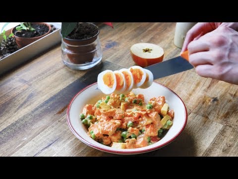 Recept - Zemiakový fit šalát s domácou majonézou
