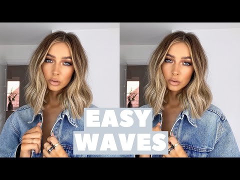 HOW TO CURL HAIR WITH A STRAIGHTENER - SHORT HAIR EASY WAVES