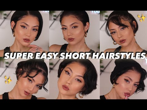 my go-to hairstyles for SHORT hair (quick/easy/affordable)
