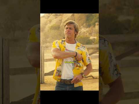 Come one step closer and I will knock his teeth out. #onceuponatimeinhollywood #bradpitt #movie
