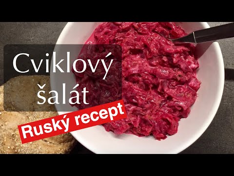 Recepty CVR - Cviklový šalát (červená repa) / Beetroot salad recipe