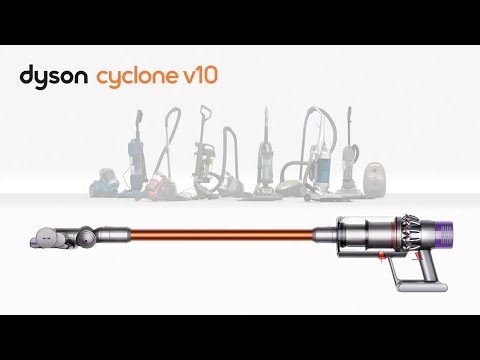 The Dyson Cyclone V10™ cordless vacuum. Full-size suction. Without the cord.